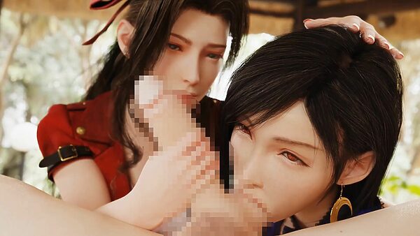 F◯7ティファ＆ヒロイン’s媚薬メス堕ちハーレム ハメ撮り風 3DCG動画 vol.2 画像5