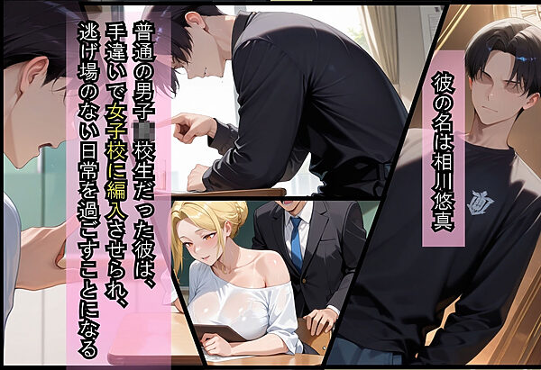 間違って女子校に入学したらムチムチ女子校生に毎日中出しを要求される学園生活〜ギャル×清楚のWヒロイン編〜 画像2