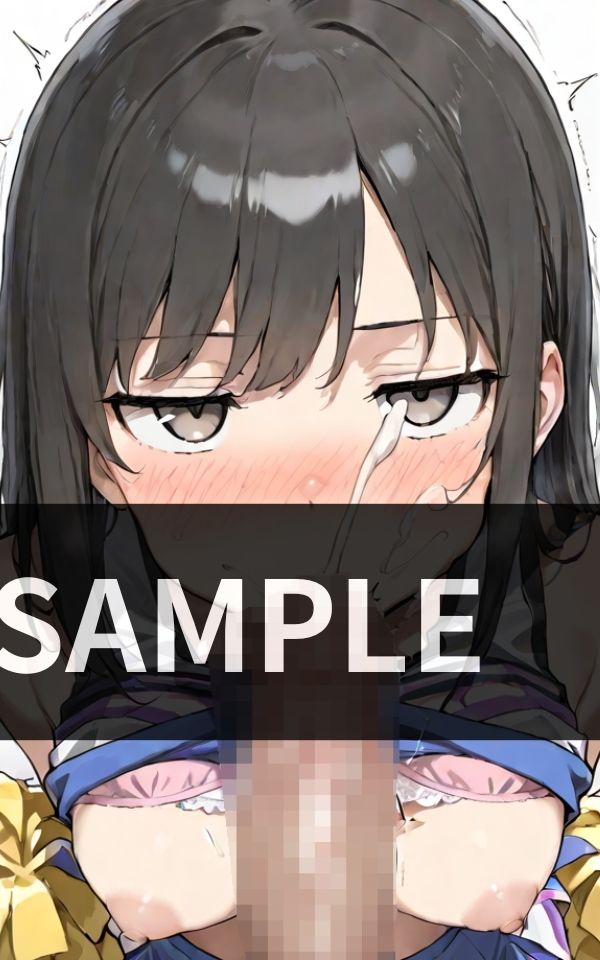 部活終わりのロッカールーム チアガールたちに囲まれて ダブルフェラ三昧 画像2