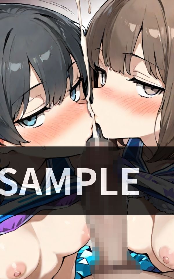 部活終わりのロッカールーム チアガールたちに囲まれて ダブルフェラ三昧 画像4