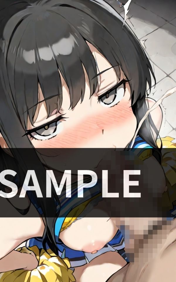 部活終わりのロッカールーム チアガールたちに囲まれて ダブルフェラ三昧 画像5