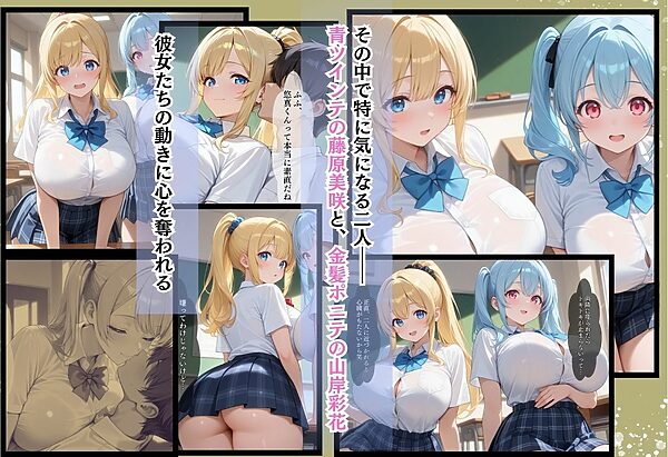 間違って女子校に入学したらムチムチ女子校生に毎日中出しを要求される学園生活〜青ツインテ＆金髪ポニテ編〜 画像5