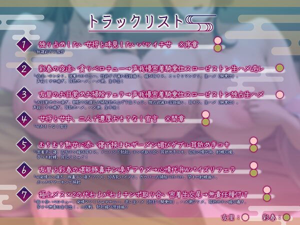 【無声&轟音オホ/マンガ版同時発売】ドスケベ女将&女中のおもてなし〜性欲ダダ漏れ熟れむちエロメス×2のチンポ取り合いド下品ご奉仕〜【KU100】 画像6