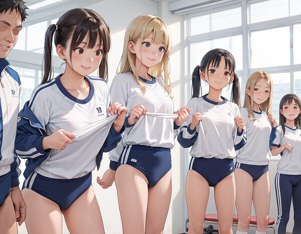 校内ハーレム乱交 画像1