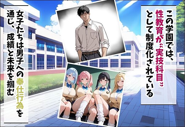 成績はセックス次第！性技で評価される性教育学園〜教室・プールの実技編〜 画像2