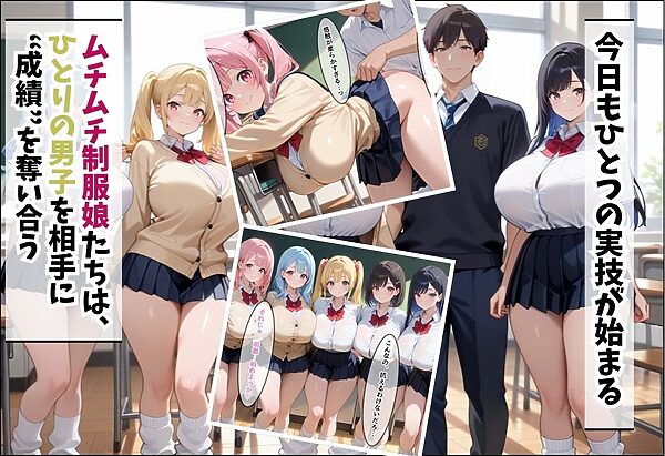 成績はセックス次第！性技で評価される性教育学園〜教室・プールの実技編〜 画像6