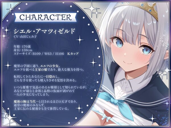 魔界学園のハーレム事情〜エルフ王女と次期龍王に奪い合われ、種付けされちゃう人間のお婿さん〜【KU100収録】 画像2