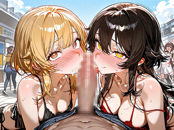 美女が群がるマジカルチンポ！ 画像1