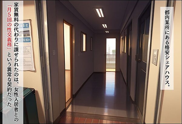 間違って女子校に入学したらムチムチ女子校生に毎日中出しを要求される学園生活〜巫女と婦警の純愛3P編 画像1