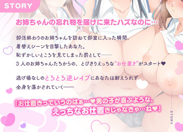 【濃厚密着4P逆レ】甘サド巨乳お姉ちゃんたちのえっちなお仕置き 画像2