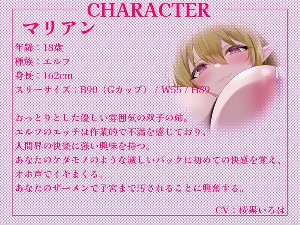 【異世界召喚】双子エルフのセックス講師になりました！〜マグロエルフに人間界のすごいエッチを教え込んじゃいます♪〜【KU100収録】 画像2