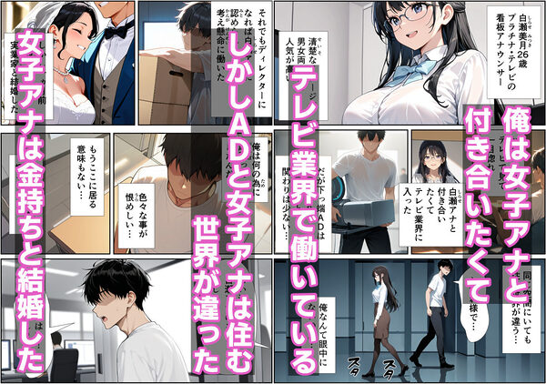 局内トップ人妻女子アナが俺の上で腰振りハーレム 〜雑用ADが3人を楽チン肉便器化〜 画像3