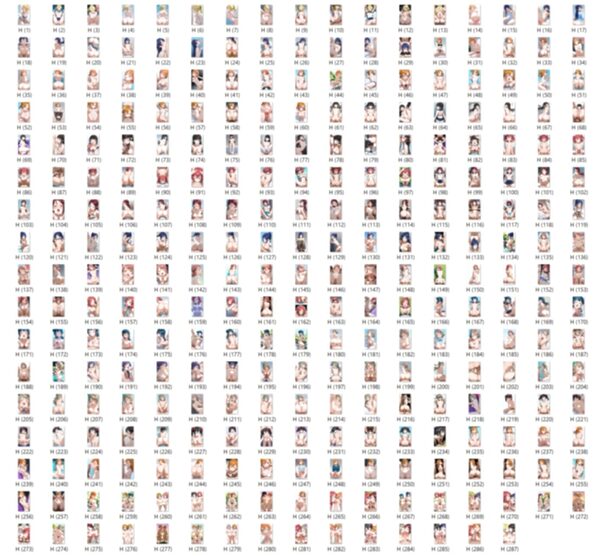 【男性器あり】16キャラ イラスト集 （500枚） 画像2