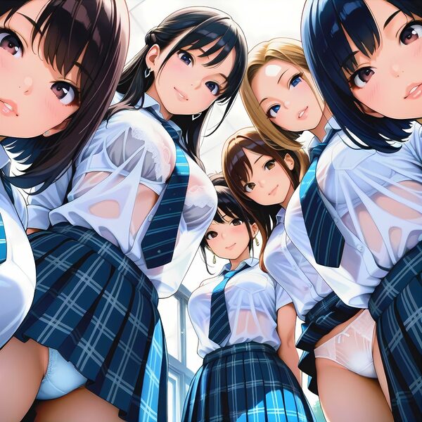 AIイラストフェティシズム【ハーレムパンチラ&ブラ】 画像9