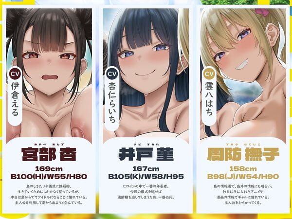 【5時間x5人ハーレム】母乳島〜孤島で漂流。毎日搾精種付けセックス〜 画像3
