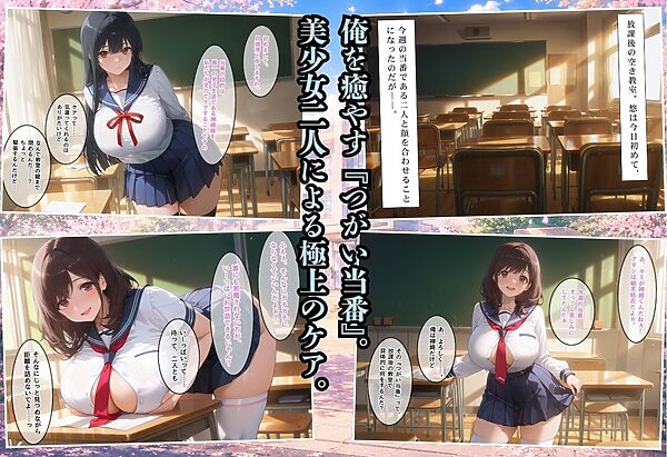 お嬢様校が共学化!唯一の男子が女子たちに中出しする話〜ゆるふわ巨乳と黒髪お嬢様に中出し編〜 画像2