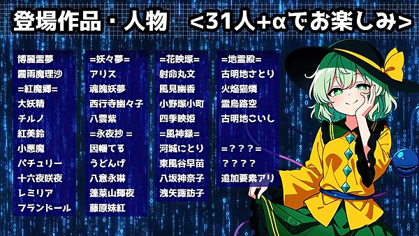 催●アプリで31人の幻想郷娘を完服させろ 画像4