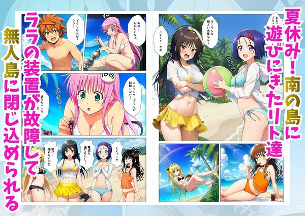 無人島でとらぶるハーレム！リトとヒロイン達のハレンチなサバイバル生活 画像1