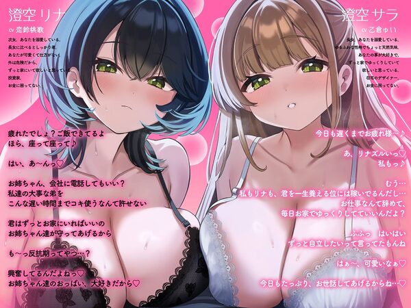 【全裸差分あり】超過保護な高身長義理姉とあまあまWおっぱい洗体&連続中出し溺愛性活「こ〜らっ♪抵抗しないのっ(はーと)笑」 画像2