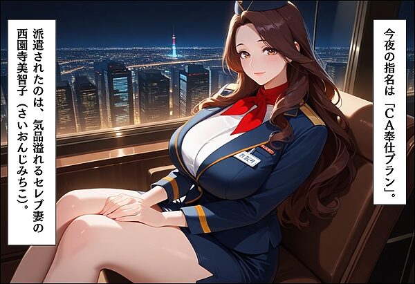 家事代行アプリで人妻をコスプレ奉仕させる話 〜熟女CA中出し編〜 画像3