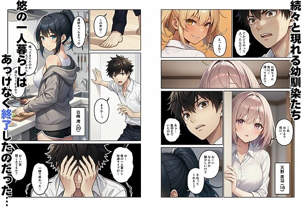 ギャル×幼馴染とハーレムになりました 画像3